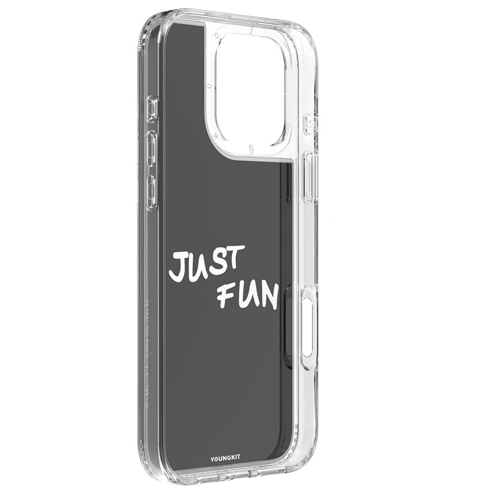 iPhone 16 Pro Max Kılıf Aynalı ve Boncuklu Tasarım Youngkit Spirit Serisi Kılıf