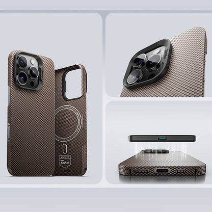 iPhone 16 Pro Max Kılıf M-safe Şarj Özellikli Benks ArmorTint Serisi ArmorAir Kevlar Kılıf