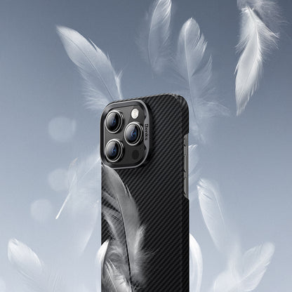 iPhone 16 Pro Max Kılıf Benks M-safe Şarj Özellikli Metal Kamera Çerçeveli Magnetik ArmorAir 600D Kevlar Fiber Kılıf