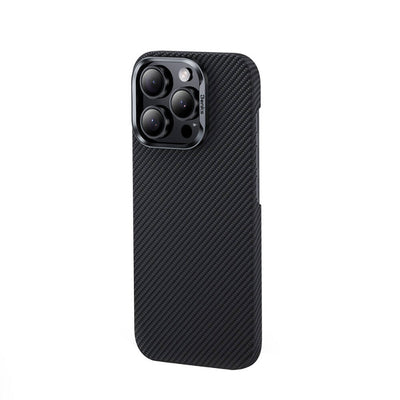 Apple iPhone 16 Pro Max Kılıf Benks Magsafe Şarj Özellikli Magnetik ArmorAir 600D Kevlar Fiber Kapak Siyah