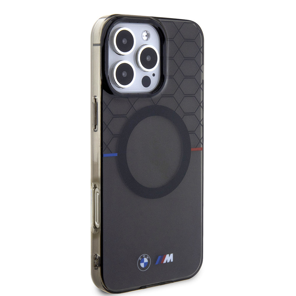 iPhone 16 Pro Max Kılıf BMW Magsafe Şarj Özellikli Transparan M Dizayn Orjinal Lisanslı Kılıf