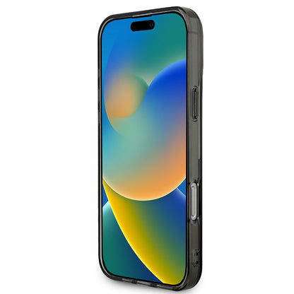 iPhone 16 Pro Max Kılıf BMW Orjinal Lisanslı Yarı Transparan M Dizayn Çizgili Kılıf