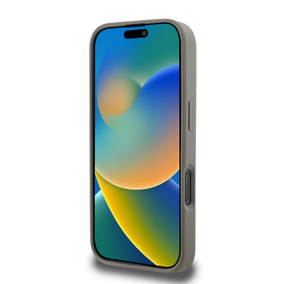 Apple iPhone 16 Pro Max Kılıf DKNY Orjinal Lisanslı Magsafe Şarj Özellikli 3D Yazılı Checkered Pattern Kapak Siyah