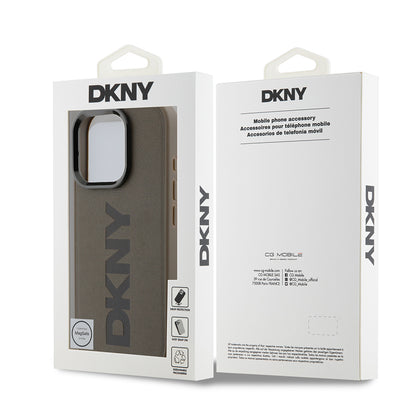 iPhone 16 Pro Max Kılıf DKNY Orjinal Lisanslı M-safe Şarj Özellikli PU Deri Plain Kılıf