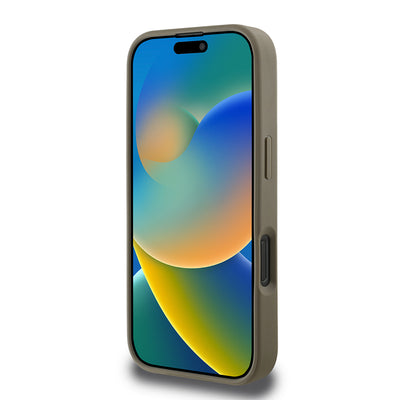 Apple iPhone 16 Pro Max Kılıf DKNY Orjinal Lisanslı Taşlı DKNY Yazılı Metalik Rhinestones PU Deri Kapak Siyah