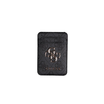 Apple iPhone 16 Pro Max Kılıf Guess Orjinal Lisanslı M-safe Şarj Özellikli 4G Metal Büyük Logolu Kartlıklı Kapak