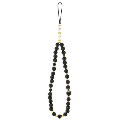 iPhone 16 Pro Max Kılıf Guess Orjinal Lisanslı M-safe Şarj Özellikli PU Deri Bilek Askı İpli Yazı Logolu Kılıf