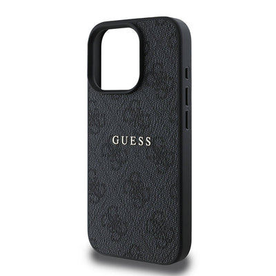 Apple iPhone 16 Pro Max Kılıf Guess Orjinal Lisanslı Magsafe Şarj Özellikli 4G Desenli Yazı Logolu Kapak Pembe