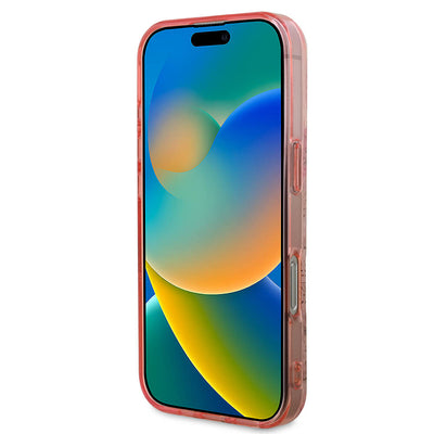 Apple iPhone 16 Pro Max Kılıf Guess Orjinal Lisanslı Magsafe Şarj Özellikli Flower Tonal Circle Kapak Mor