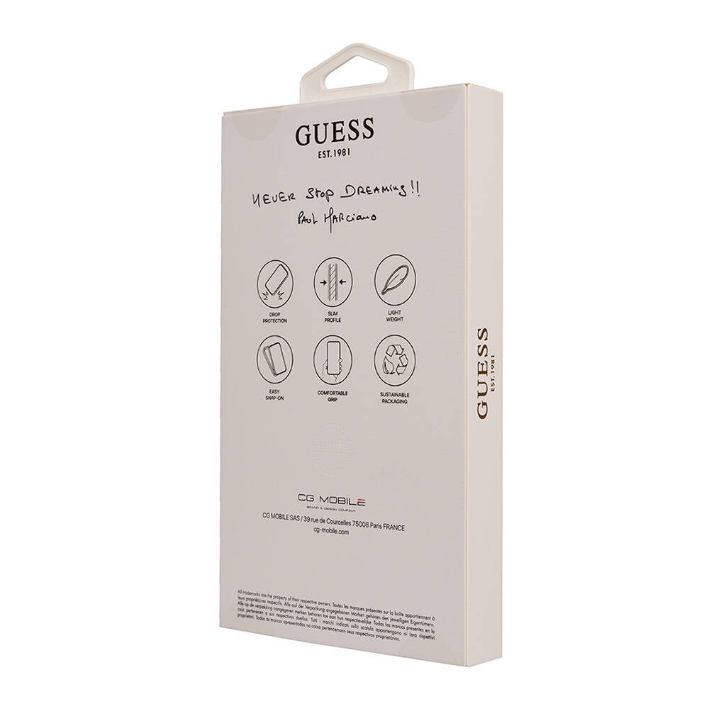 iPhone 16 Pro Max Kılıf Guess Orjinal Lisanslı M-safe Şarj Özellikli Small 4G Classic Kılıf
