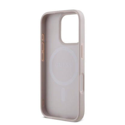 iPhone 16 Pro Max Kılıf Guess Orjinal Lisanslı M-safe Şarj Özellikli Small 4G Classic Kılıf