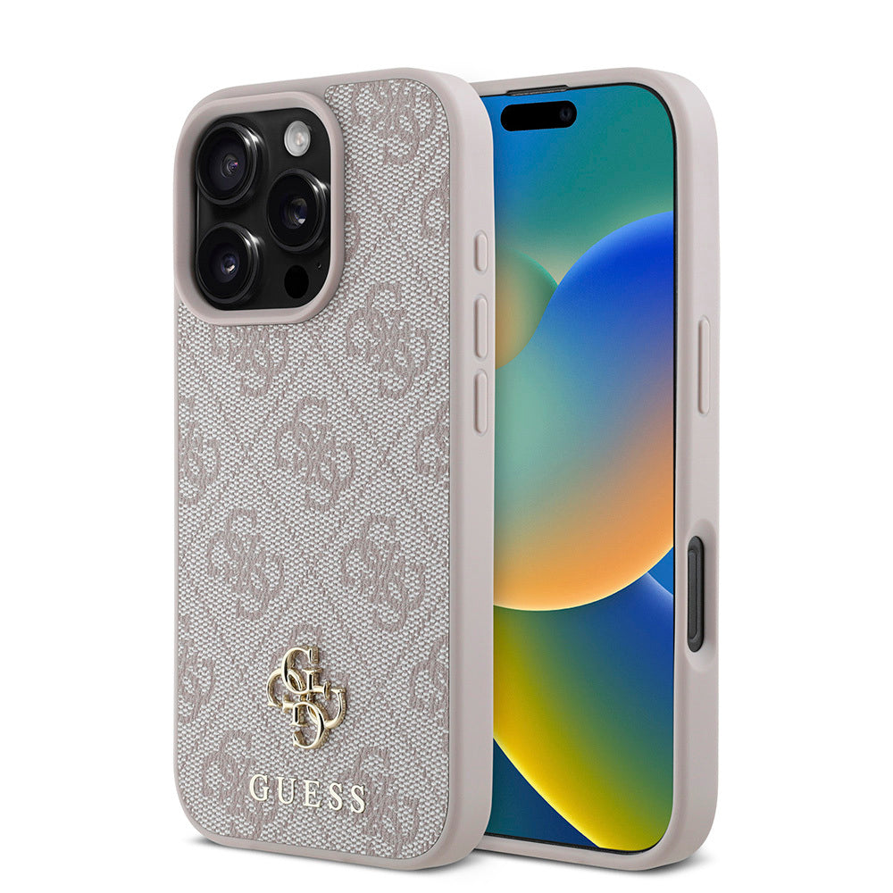 iPhone 16 Pro Max Kılıf Guess Orjinal Lisanslı M-safe Şarj Özellikli Small 4G Classic Kılıf