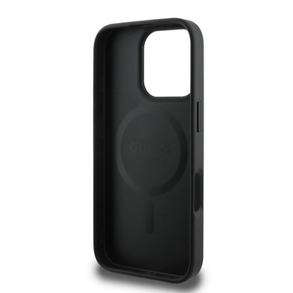 iPhone 16 Pro Max Kılıf Guess Orjinal Lisanslı M-safe Şarj Özellikli Yazı Logolu Peony Kılıf