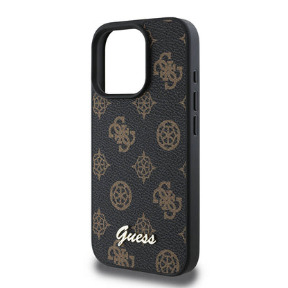 iPhone 16 Pro Max Kılıf Guess Orjinal Lisanslı M-safe Şarj Özellikli Yazı Logolu Peony Kılıf