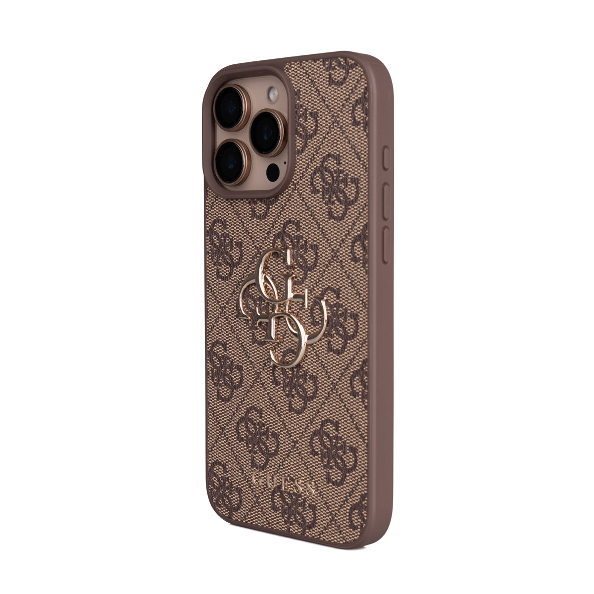 iPhone 16 Pro Max Kılıf Guess Orjinal Lisanslı PU Deri 4G Büyük Metal Logolu Çapraz Vücut Askılı Kılıf