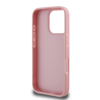 iPhone 16 Pro Max Kılıf Guess Orjinal Lisanslı Taşlı Arka Yüzey Üçgen Logolu Kılıf