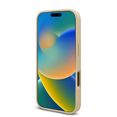 Apple iPhone 16 Pro Max Kılıf Guess Orjinal Lisanslı Taşlı Arka Yüzey Üçgen Logolu Kapak Pembe