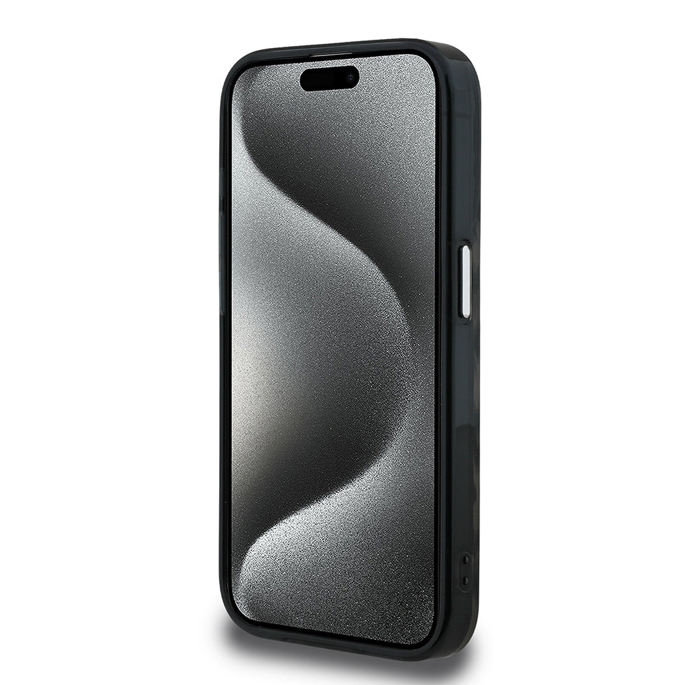 iPhone 16 Pro Max Kılıf Karl Lagerfeld Orjinal Lisanslı IML Leopar Baskılı Kılıf