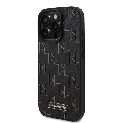 iPhone 16 Pro Max Kılıf Karl Lagerfeld Orjinal Lisanslı M-safe Şarj Özellikli KL Yazılı Hot Stamp Kılıf