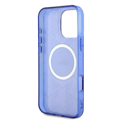 iPhone 16 Pro Max Kılıf Lacoste Orjinal Lisanslı M-safe Şarj Özellikli IML Baskılı Gümüş Timsah Logolu Monogram Kılıf