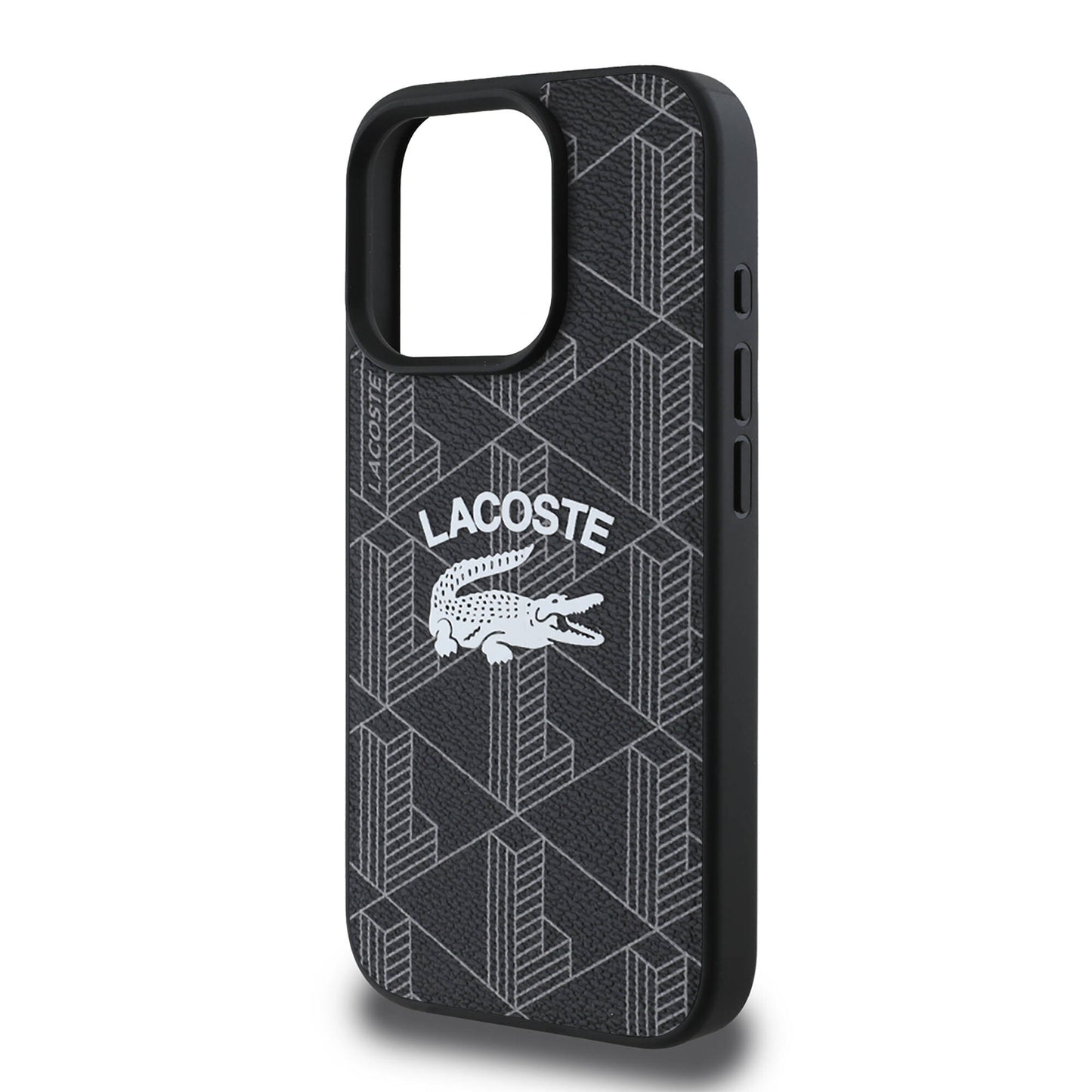 iPhone 16 Pro Max Kılıf Lacoste Orjinal Lisanslı M-safe Şarj Özellikli Mono Vintage Logo Kılıf