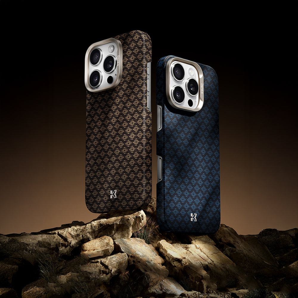 iPhone 16 Pro Max Kılıf M-Safe Şarj Özellikli Benks ArmorAir ArmorGrid Serisi Kevlar Kılıf