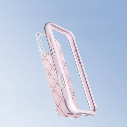 iPhone 16 Pro Max Kılıf M-safe Şarj Özellikli Youngkit Argyle Serisi Kılıf