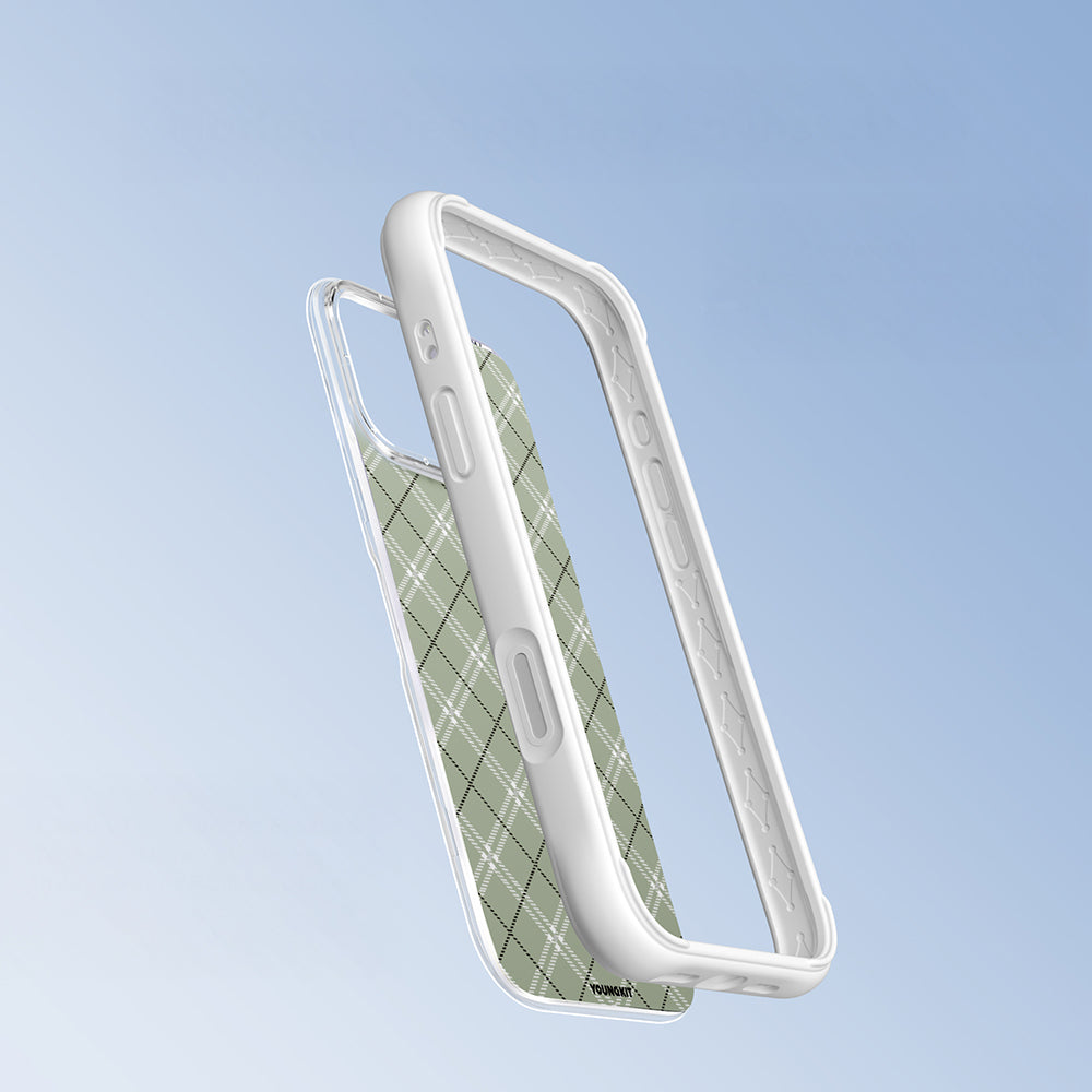 iPhone 16 Pro Max Kılıf M-safe Şarj Özellikli Youngkit Argyle Serisi Kılıf