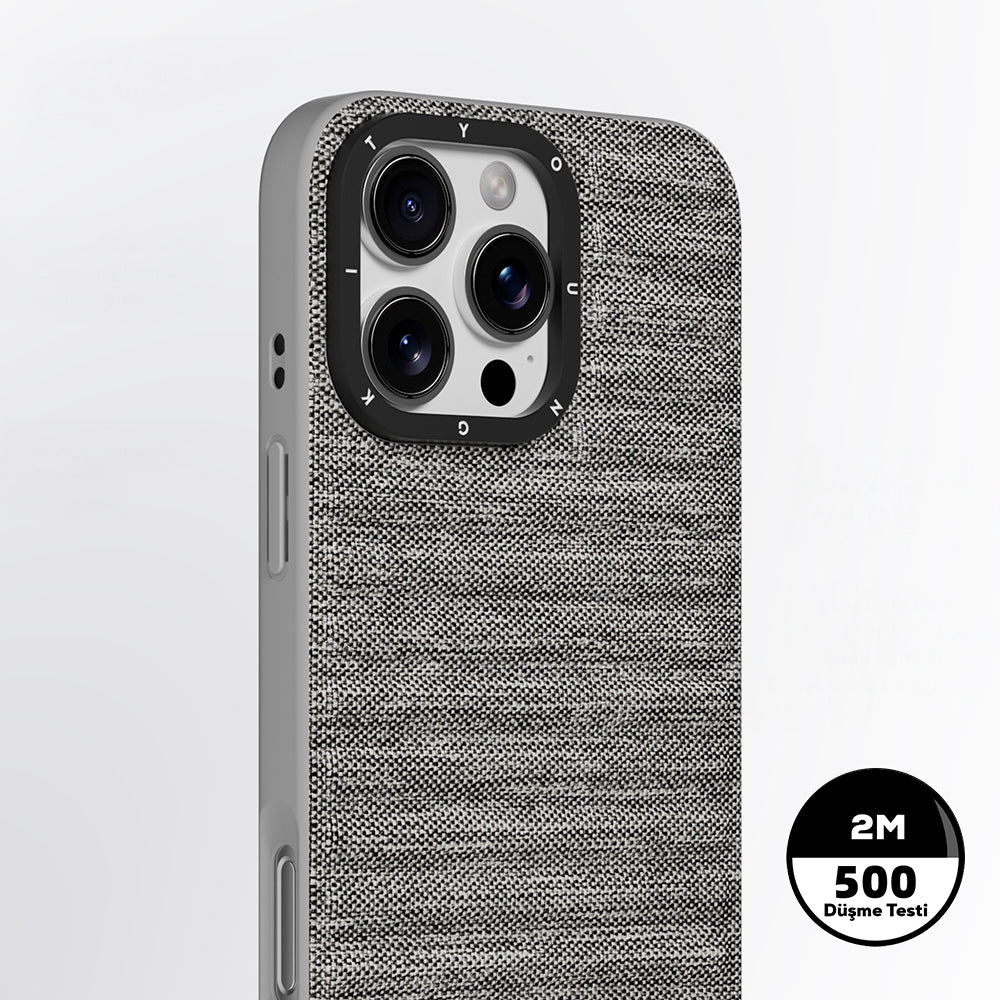 iPhone 16 Pro Max Kılıf M-safe Şarj Özellikli Youngkit Canvas Serisi Kılıf