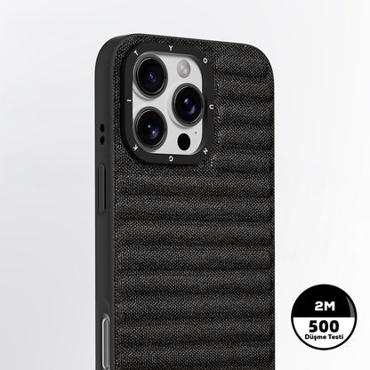 iPhone 16 Pro Max Kılıf M-safe Şarj Özellikli Youngkit Canvas Serisi Kılıf