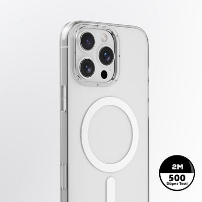 iPhone 16 Pro Max Kılıf M-safe Şarj Özellikli Youngkit Ice Serisi Kılıf