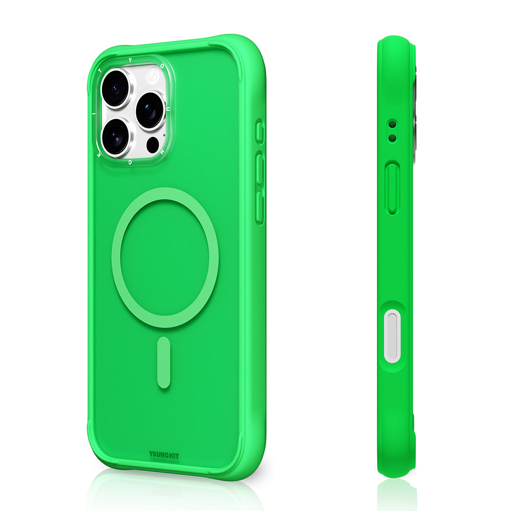 iPhone 16 Pro Max Kılıf M-safe Şarj Özellikli Youngkit Macaroon Serisi Kılıf