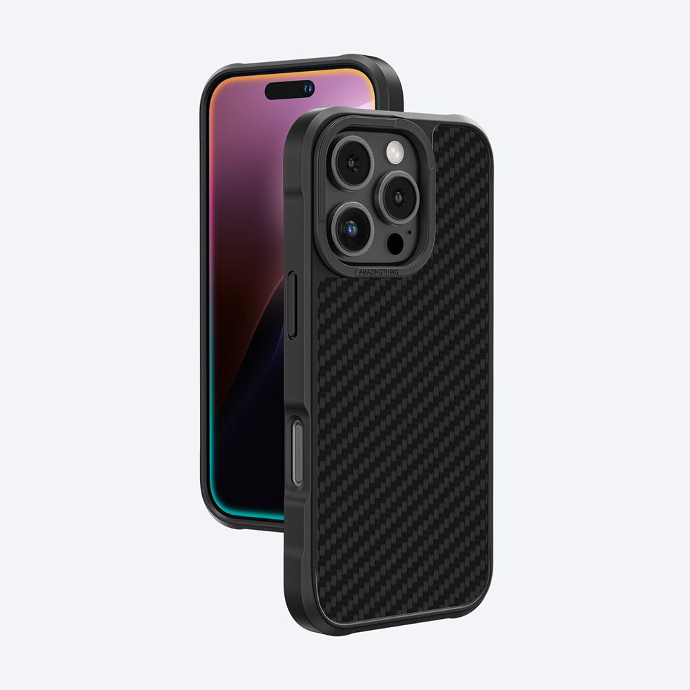 iPhone 16 Pro Max Kılıf M-safe Şarj Özellikli 1500D Aramid Fiber Amazingthing Titan Max Serisi Kılıf