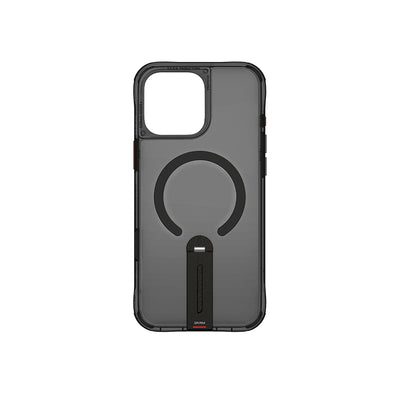 Apple iPhone 16 Pro Max Kılıf M-safe Şarj Özellikli 360 Derece Dönebilen Standlı Skinarma Helix Kapak Siyah