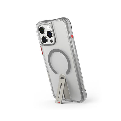 Apple iPhone 16 Pro Max Kılıf M-safe Şarj Özellikli 360 Derece Dönebilen Standlı Skinarma Helix Kapak Siyah