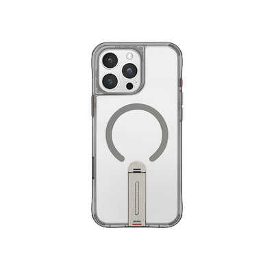 Apple iPhone 16 Pro Max Kılıf M-safe Şarj Özellikli 360 Derece Dönebilen Standlı Skinarma Helix Kapak Titanyum