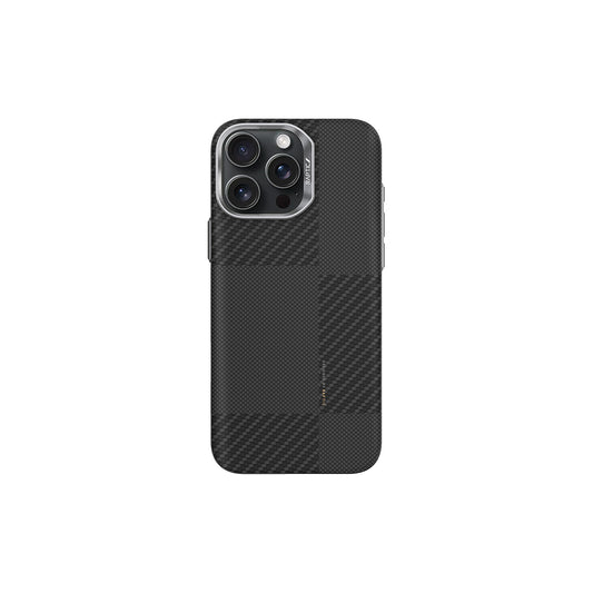 iPhone 16 Pro Max Kılıf M-safe Şarj Özellikli 600D Metal Kamera Çerçeveli Raptic Aramid Fiber Croxx Mondrian Serisi Kılıf