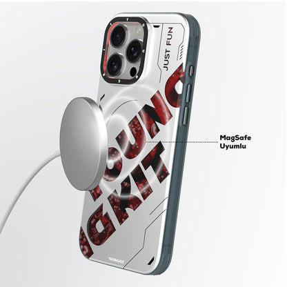 iPhone 16 Pro Max Kılıf M-safe Şarj Özellikli Airbagli Çift Katmanlı Youngkit Future Serisi Kılıf