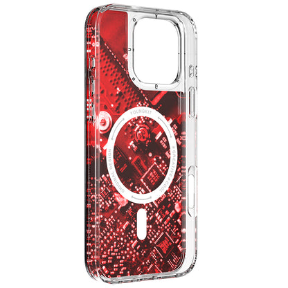 iPhone 16 Pro Max Kılıf M-safe Şarj Özellikli Airbagli Çift Katmanlı Youngkit Future Streamer Serisi Kılıf