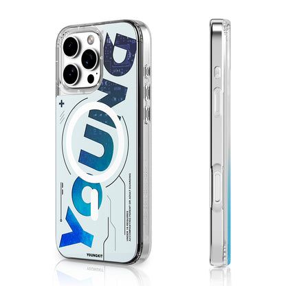 iPhone 16 Pro Max Kılıf M-safe Şarj Özellikli Airbagli Çift Katmanlı Youngkit Future Streamer Serisi Kılıf