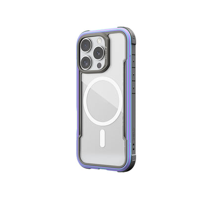 iPhone 16 Pro Max Kılıf M-safe Şarj Özellikli Airbagli Raptic Shield Serisi Şeffaf Arka Yüzey Kılıf