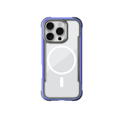 iPhone 16 Pro Max Kılıf M-safe Şarj Özellikli Airbagli Raptic Shield Serisi Şeffaf Arka Yüzey Kılıf