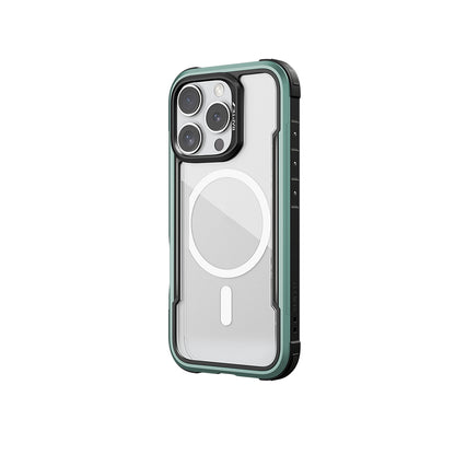 iPhone 16 Pro Max Kılıf M-safe Şarj Özellikli Airbagli Raptic Shield Serisi Şeffaf Arka Yüzey Kılıf