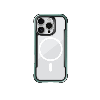 iPhone 16 Pro Max Kılıf M-safe Şarj Özellikli Airbagli Raptic Shield Serisi Şeffaf Arka Yüzey Kılıf