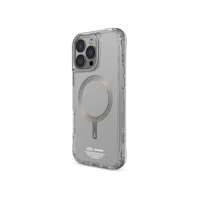 Apple iPhone 16 Pro Max Kılıf Magsafe Şarj Özellikli Airbagli Şeffaf SkinArma Saido Prime Kapak Gold