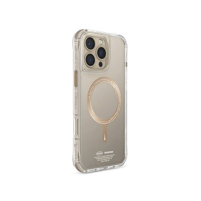 Apple iPhone 16 Pro Max Kılıf Magsafe Şarj Özellikli Airbagli Şeffaf SkinArma Saido Prime Kapak Titanyum