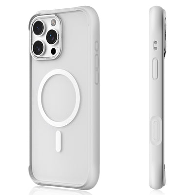 Apple iPhone 16 Pro Max Kılıf M-safe Şarj Özellikli Airbagli Youngkit Dynamic 2 Serisi Kapak Beyaz