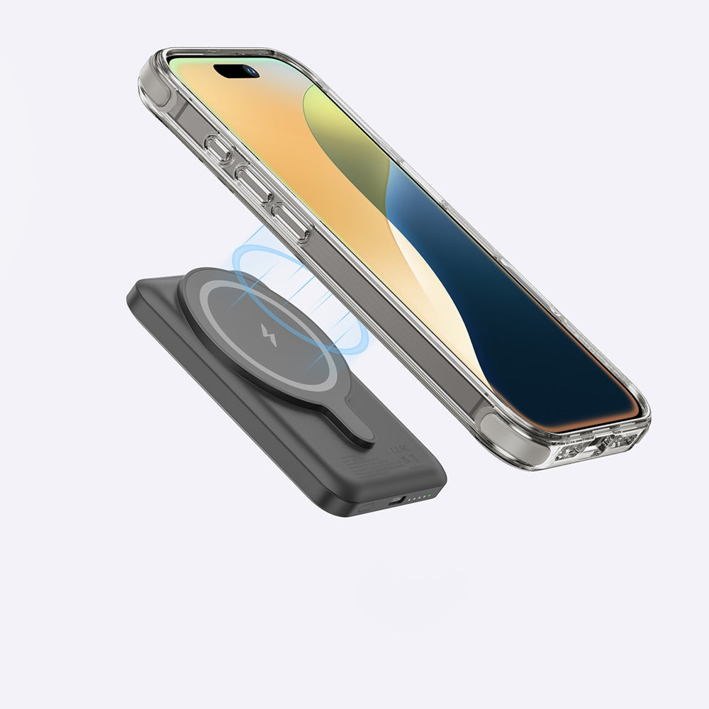 Apple iPhone 16 Pro Max Kılıf Magsafe Şarj Özellikli Amazingthing Omni Serisi Kapak Gri