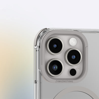 Apple iPhone 16 Pro Max Kılıf Magsafe Şarj Özellikli Amazingthing Omni Serisi Kapak Gri