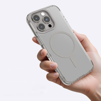 Apple iPhone 16 Pro Max Kılıf Magsafe Şarj Özellikli Amazingthing Omni Serisi Kapak Gri